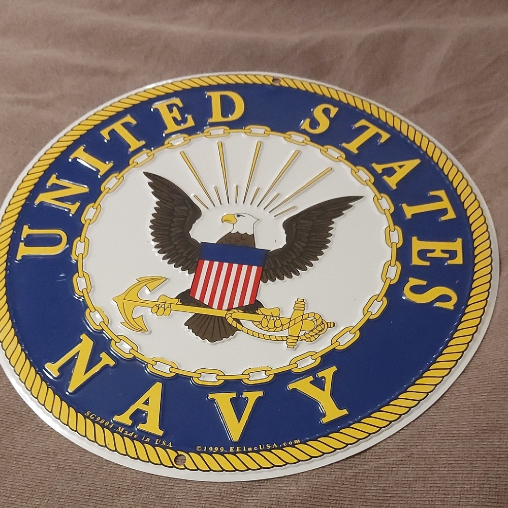 United States Navy Emblem Sign